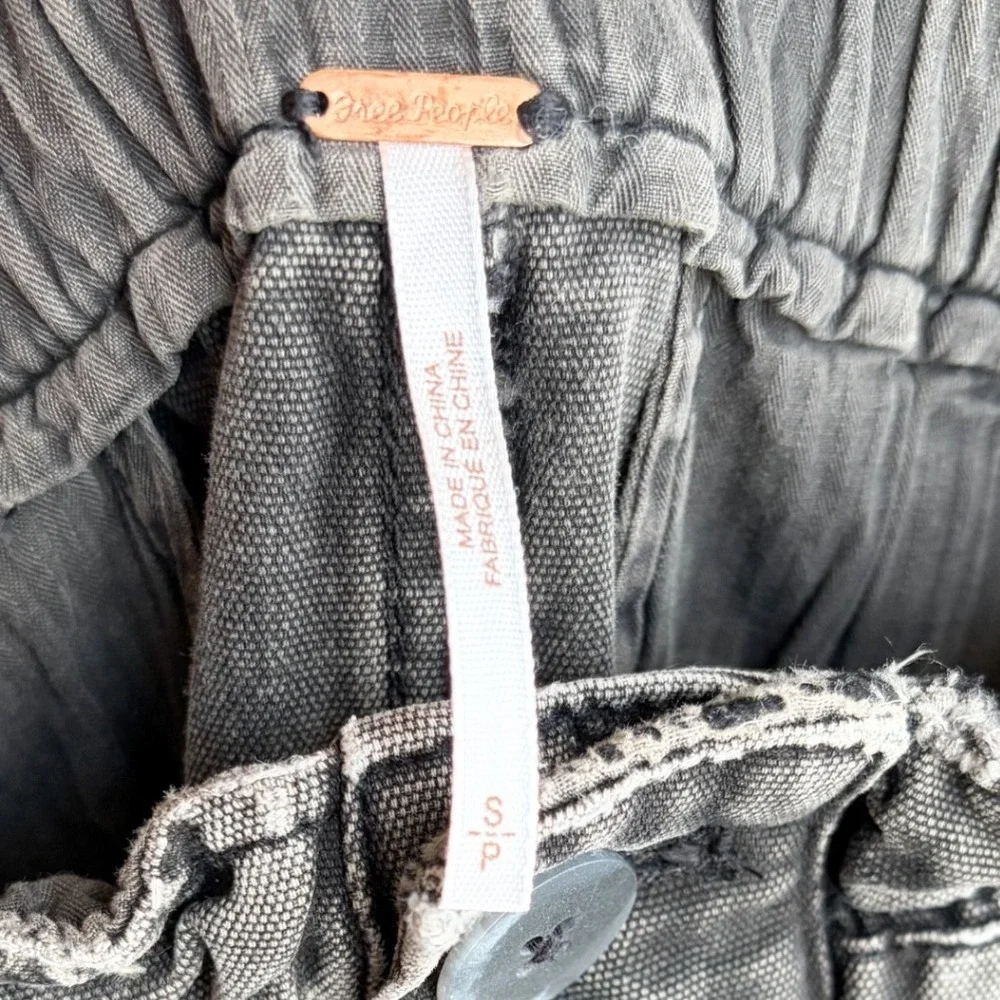 Free People High Waisted Margate Paper Bag Trouser Size Small